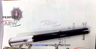 Perfect Replica Mont Blanc Monaco Princess Silver Cap Rollerball Pen AAA